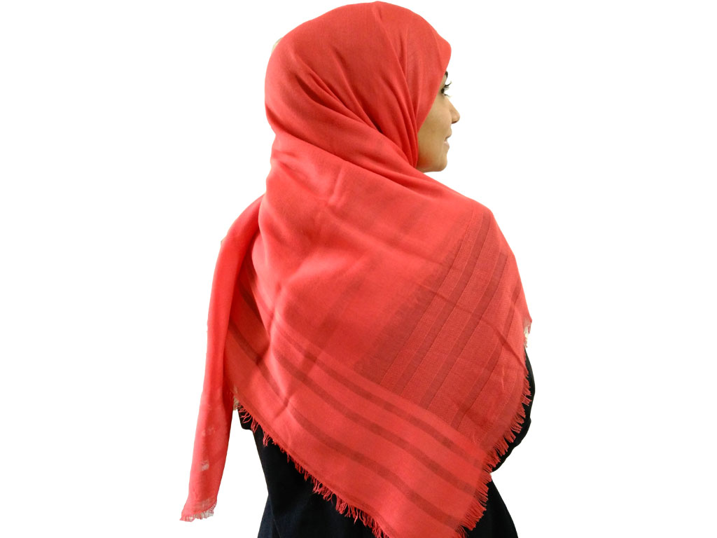 روسری نخی قرمز 903 | خرید روسری قرمز با قیمت مناسب | فروشگاه تخصصی شال و روسری کاشانه